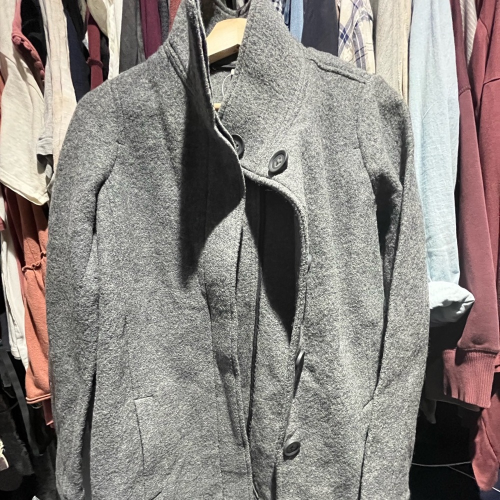 LL Bean long wool coat
